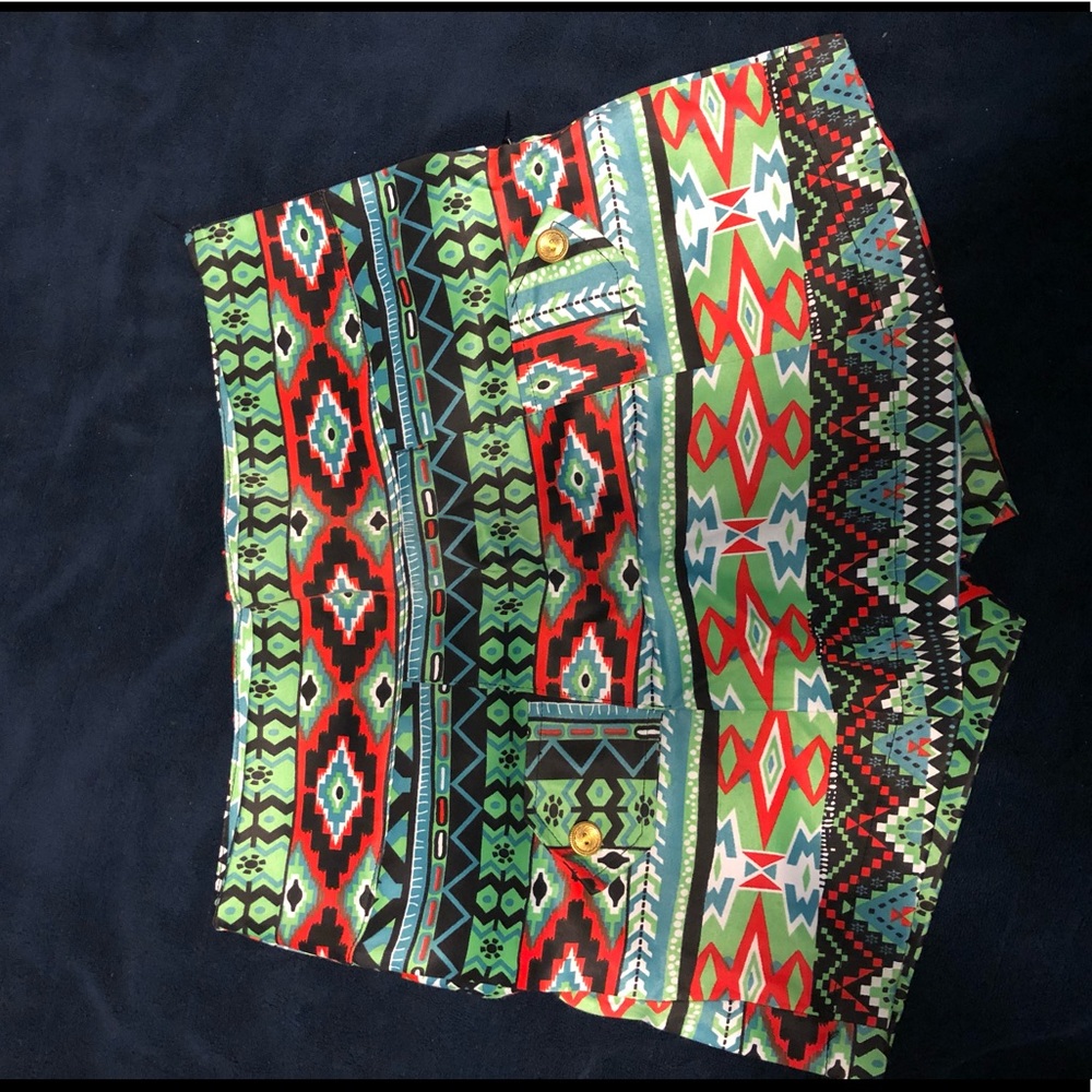 Multicolored skort